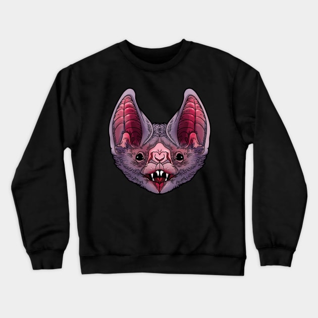 Vampire bat face Crewneck Sweatshirt by Ryuvhiel